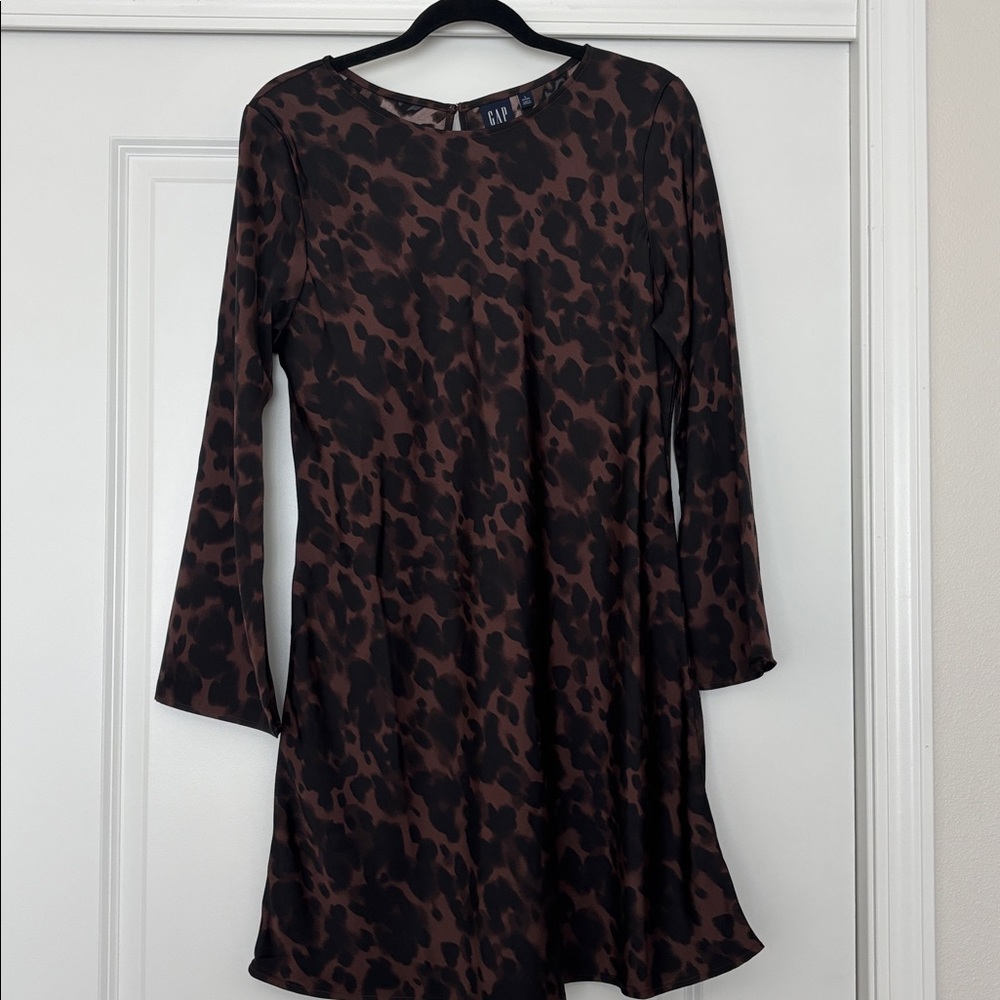 GAP Brown and Black Patterned Dress